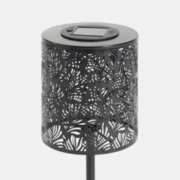 Ohs Carved Metal Solar Table Lamp Outdoor Garden Light Auto Sensor - thumbnail 6