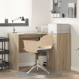 Walplus Corner Desk Sonoma Oak 102 X 50 X 75 Cm Engineered Wood