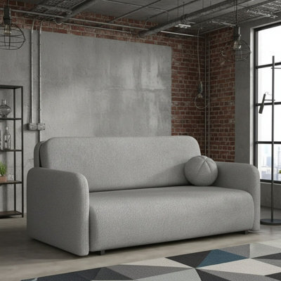 Viva Sun Iv Living Room Sofa Bed Sleeper Chair With Storage Compartment Metal Legs Chipboard 170X103X85Cm Grey - image 1