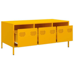 Walplus Coffee Table Mustard Yellow 101.5X50X43.5 Cm Cold-Rolled Steel - thumbnail 5