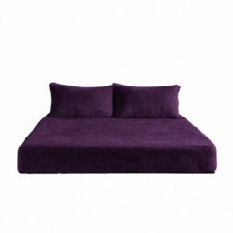 Teddy Fitted Sheet 30Cm Extra Deep Soft Cuddly Soft Touch Bedding Purple - thumbnail 2