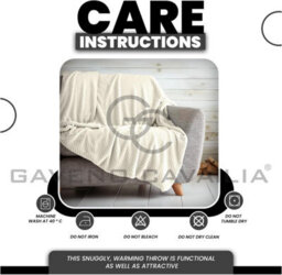 Gc Gaveno Cavailia Fluffy Pop Throw 150X200Cm Cream Lightweight Honeycomb Blanket For Bed Settee Throws For Sofas Couch Chair - thumbnail 5
