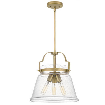 Luminosa Lighting Luminosa Quoizel Wimberley Dome Pendant Ceiling Light Weathered Brass - image 1