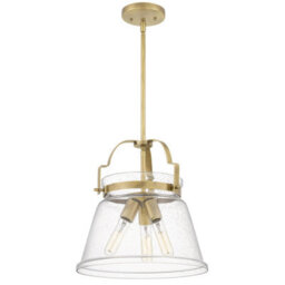 Luminosa Lighting Luminosa Quoizel Wimberley Dome Pendant Ceiling Light Weathered Brass - thumbnail 5