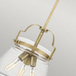 Luminosa Lighting Luminosa Quoizel Wimberley Dome Pendant Ceiling Light Weathered Brass - thumbnail 3