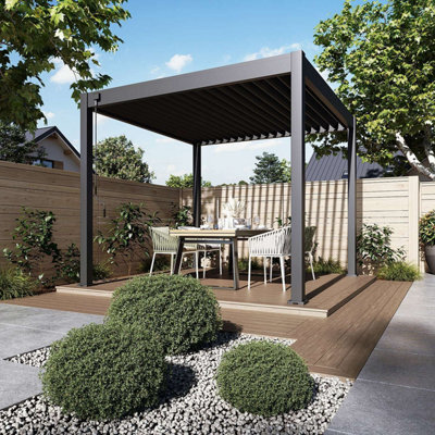 Modena Aluminium Pergola 3M X 3M Free Standing - image 1