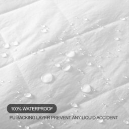 Casabella Quilted Waterproof Mattress Protector Small Double, Absorbent, Breathable Fully Fitted 4Ft Double122X190+30 Cm - thumbnail 5