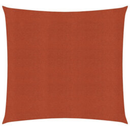 Berkfield Sunshade Sail 160 G/m2 Terracotta 3X3 M Hdpe - thumbnail 1