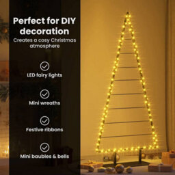 Vidaxl Metal Christmas Tree With Stand Black 210 Cm Steel - thumbnail 9
