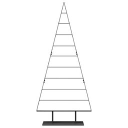Vidaxl Metal Christmas Tree With Stand Black 210 Cm Steel - thumbnail 5