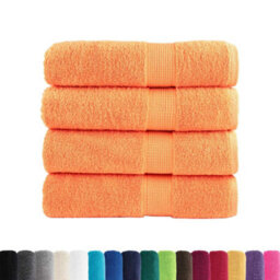 Berkfield Durable Premium Shower Towels Solund 4 Pcs Orange 70X140 Cm 600 Gsm