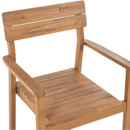 Beliani Set Of 2 Garden Chairs Fornelli Acacia Wood Brown - thumbnail 7