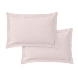 Bianca 400 Thread Count Cotton Sateen Oxford Pillowcase Pair Blush Pink - thumbnail 5