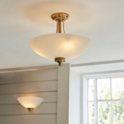 Loops Elegant Dimmable Wall Light With Brushed Aged Brass And White Glass Shade - thumbnail 6