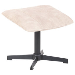 Beliani Swivel Armchair Lia With Footstool Velvet Beige - thumbnail 8