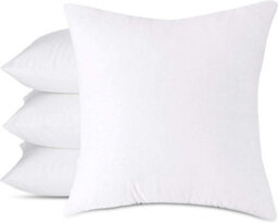 Homes & Linen Cushion Inner Pads Square Insert Fillers- Pack Of 4 Anti-Allergy Cushion Pads 18X18