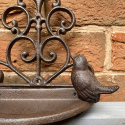 Selections Conwy Cast Iron Wall Mounted Bird Feeder (Set Of 2) - thumbnail 4