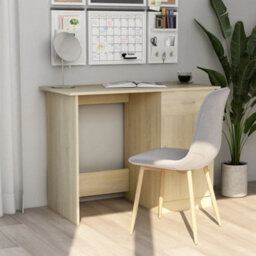 Berkfield Desk Sonoma Oak 100X50X76 Cm Engineered Wood - thumbnail 1