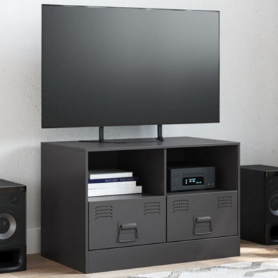 Berkfield Tv Cabinet Black 67X39X44 Cm Steel - image 1
