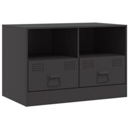 Berkfield Tv Cabinet Black 67X39X44 Cm Steel - thumbnail 2