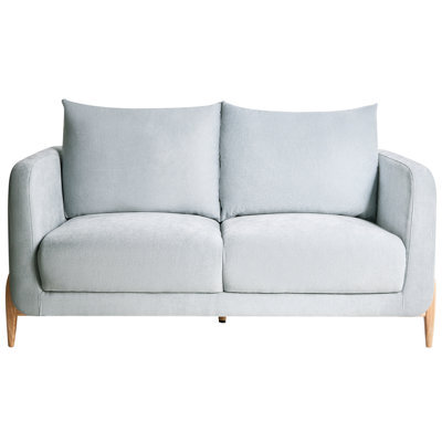 Beliani Sofa 2 Seater Gimo Chenille Light Blue - image 1