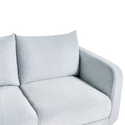 Beliani Sofa 2 Seater Gimo Chenille Light Blue - thumbnail 6