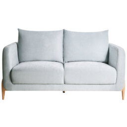 Beliani Sofa 2 Seater Gimo Chenille Light Blue - thumbnail 1
