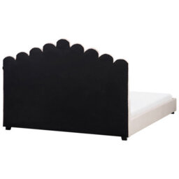 Beliani Bed Velvet Vincennes 180 X 200 Cm (Eu Super King) Pastel Pink - thumbnail 6