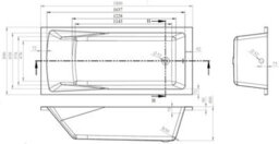 Veebath Sophia 1800mm Bath Vanity Unit, Toilet & Taps Bathroom Suite - thumbnail 2