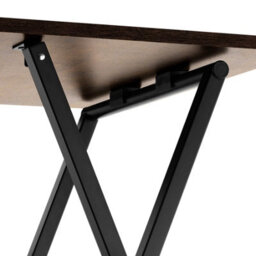 Tectake Bedside Table Phoenix Set Of 2 - Industrial Style, Foldable 2 Industrial Wood Dark, Rustic - thumbnail 8