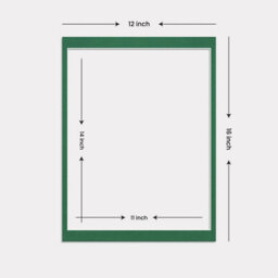 Ak Frames 12X16 Emerald Picture Mounts To Fit 14X11 Aperture Size - Mount Board Only (No Frame Included) - thumbnail 3