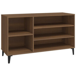 Berkfield Elegant Shoe Cabinet Brown Oak 102X36X60 Cm Engineered Wood