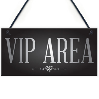 Red Ocean Vip Area Man Cave Home Bar Sign Bbq Garden Party Dad Shed Fathers Day Gift For Him - image 1