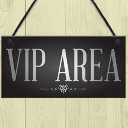 Red Ocean Vip Area Man Cave Home Bar Sign Bbq Garden Party Dad Shed Fathers Day Gift For Him - thumbnail 2