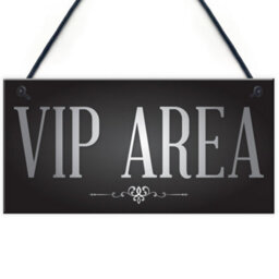 Red Ocean Vip Area Man Cave Home Bar Sign Bbq Garden Party Dad Shed Fathers Day Gift For Him - thumbnail 1