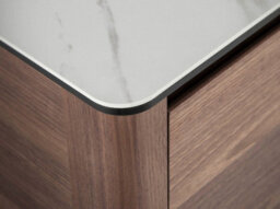Angel Cerda Walnut Sideboard With Porcelain Marble Top - thumbnail 6