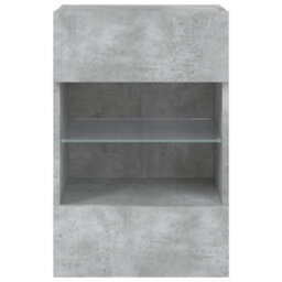 Walplus Tv Wall Cabinets With Led Lights 2 Pcs Concrete Grey 40X30X60.5 Cm - thumbnail 9