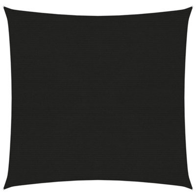 Berkfield Sunshade Sail 160 G/m2 Black 3X3 M Hdpe - image 1
