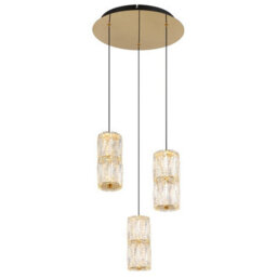 Luminosa Lighting Luminosa Stefanie Cluster Pendant Ceiling Light Antique Gold Led 3000K - thumbnail 1