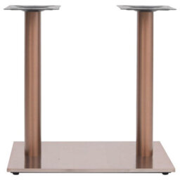 Berkfield Bistro Table Leg Brass 70X40X72 Cm Stainless Steel - thumbnail 2