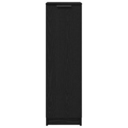 Vidaxl Shoe Cabinet Black Oak 29.5 X 35 X 101 Cm Engineered Wood - thumbnail 6