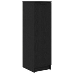 Vidaxl Shoe Cabinet Black Oak 29.5 X 35 X 101 Cm Engineered Wood - thumbnail 2