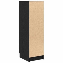 Vidaxl Shoe Cabinet Black Oak 29.5 X 35 X 101 Cm Engineered Wood - thumbnail 8