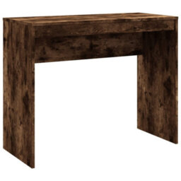 Berkfield Desk Smoked Oak 90X40X72 Cm Engineered Wood - thumbnail 2