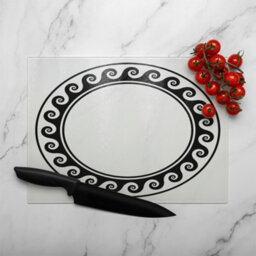 Benjamin Tate Design Decorative Egyptian Glass Chopping Boarddesigner Style - thumbnail 3
