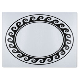 Benjamin Tate Design Decorative Egyptian Glass Chopping Boarddesigner Style - thumbnail 1