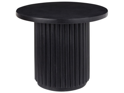Wyld And Coco Mango Wood Coffee Table 50Cm, Natural Painted Finish, Modern Round Design - image 1