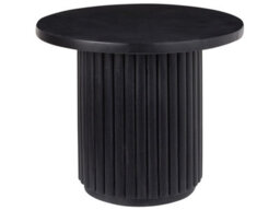 Wyld And Coco Mango Wood Coffee Table 50Cm, Natural Painted Finish, Modern Round Design - thumbnail 1