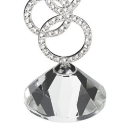 Beliani Candle Holder Oviedo Glass 19 Cm Silver - thumbnail 6
