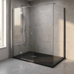 Balterley 1200mm X 900mm Premium Slimline Rectangular Shower Tray - Slate Black - thumbnail 4